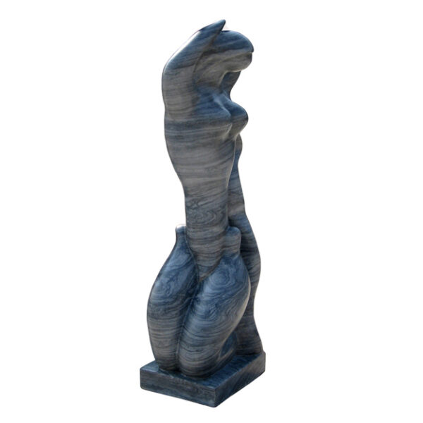 Grey Marble Girl Sculpture /  Garden Decoration / HCAF-040