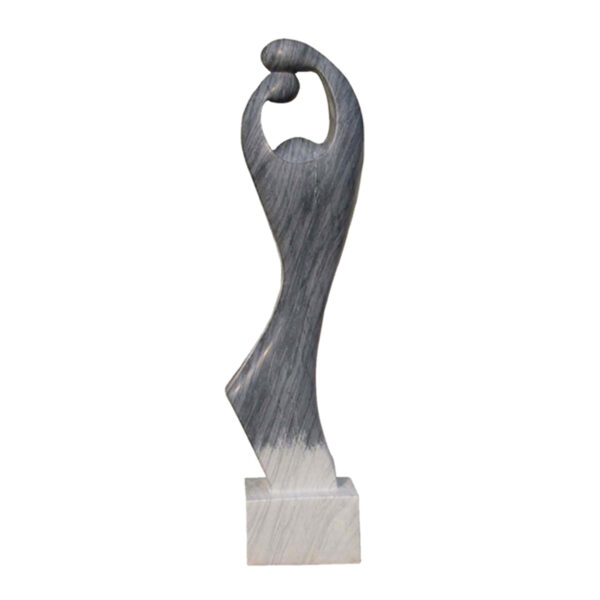 Grey Marble Abstract Couple Sculpture / Home Decoration / HCAF-048