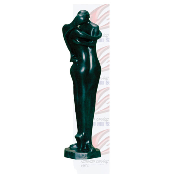 Black Marble Abstract Lover Sculpture / Home Decoration / HCAF-050
